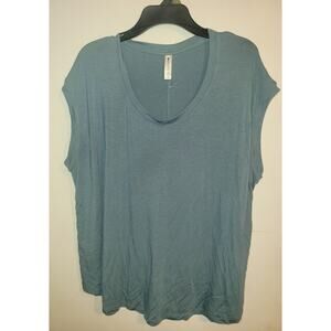 Athleta Shirt Womens 1X Crewneck Stretch Modal Blend Soft Lightweight Workout